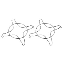 Sold2pcs Stainless Steel Gas Stove Racks Nonslip Stove Support Racks Stove Accessories (Silver)