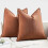 Πακέτο 2 μαξιλαροθήκες σενίλ Burnt Orange 20x20” – Διακόσμηση Αγροικίας, μαλακές 6