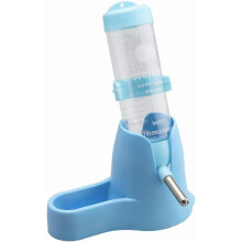 Hamster Water Bottle with Food Container Base Hut No Drip Drinking Dispenser for Dwarf Hamster Rats Mouse Gerbil Mice