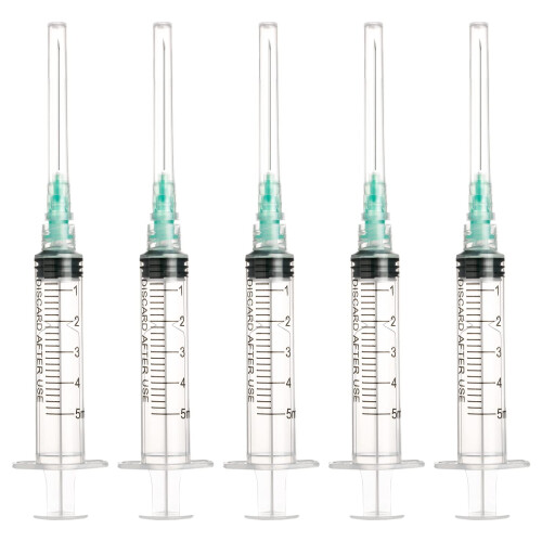 20 Pack Industry Lab Luer Lock Clear Plastic Dispensing Tool (5ml 0.8mm, 20)