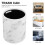 FRCOLOR Bathroom Trash Can Marbled Holder Beautiful Garbage Bin Office 7