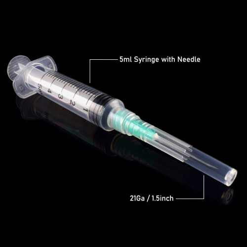 20 Pack Industry Lab Luer Lock Clear Plastic Dispensing Tool (5ml 0.8mm, 20) 1
