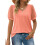 Γυναικεία Casual T-shirts με V λαιμόκοψη, Ελβετικές, Πουά, Φουσκωτές, Διαφανείς Μπλούζες 1
