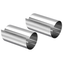 sourcing map 0.02x100x1000mm 304 Stainless Steel Roll Sheet Fine Plate Sheet Foil for Crafts, Electronic Equipment, Silver Tone 2Pcs