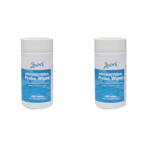 2WORK ETPW200 Antibacterial Wipes (Pack of 400)