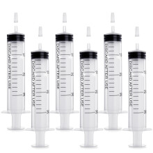 6 Pcs Syringes 30ML Plastic Syringe with Sealing Cap Feeding Syringe for Pets Individually Packaged Reusable Liquid Syringes for Refilling and Measur