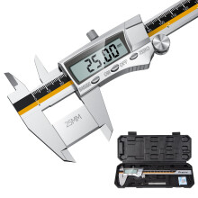 Preciva Digital Vernier Caliper, 150mm Calipers Gauge Micrometer with Clear LCD Screen, Precision Metal Measuring Tool Stainless Steel with Inch/mm C