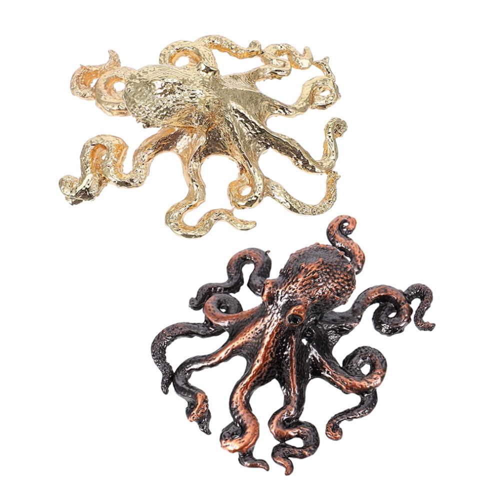 Frcolor 2Pcs Octopus Drawer Handles Nautical Furniture Pulls Coastal Furniture Handles Sea Life Drawer Pulls Great Ocean Knobs For Farmhouse 9418476416088