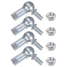 sourcing map 4pcs CS13 M8 Angle Ball Joint, M8x1.25 Right Hand Thread, A3-Steel Self-lubricating Ball Socket End Fitting