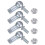 sourcing map 4pcs CS13 M8 Angle Ball Joint, M8x1.25 Right Hand Thread, A3-Steel Self-lubricating Ball Socket End Fitting 1