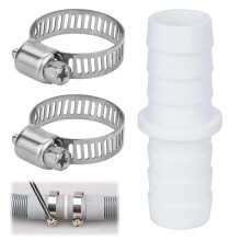 Uskerb Washing Machine Waste Pipe Connector - 110810 Leak-Proof Hose to Hose Joiner for Efficient Water Waste Management