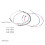4 Pcs/set Violin Accessories Violin Strings M Silver 2