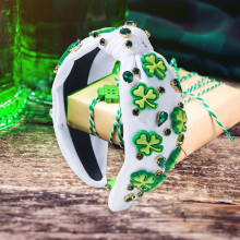 Irisch-grünes Hut-Stirnband zum St. Patrick's Day – Festliche Kostüm-Kopfbedeckung für Damen und Herren, passend für Feiertagsfeiern
