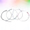 4 Pcs/set Violin Accessories Violin Strings M Silver 8