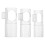 Flute mouthpiece transparent replacement set 3 pcs 1