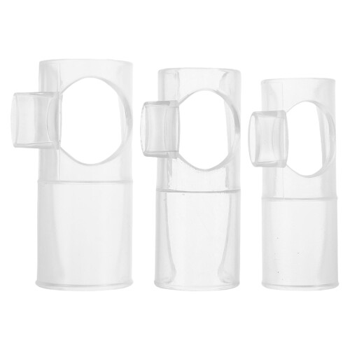 Flute mouthpiece transparent replacement set 3 pcs