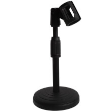 Table Top Mic Stand Adjustable Microphone Stand Table Mic Stand Desk Mic Clip Stand Desktop Mic Stand with Mic Clip