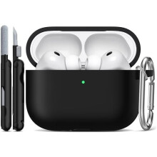 Μαλακή θήκη σιλικόνης συμβατή με AirPods Pro3 (2025, USB-C), περιλαμβάνει κιτ καθαρισμού και