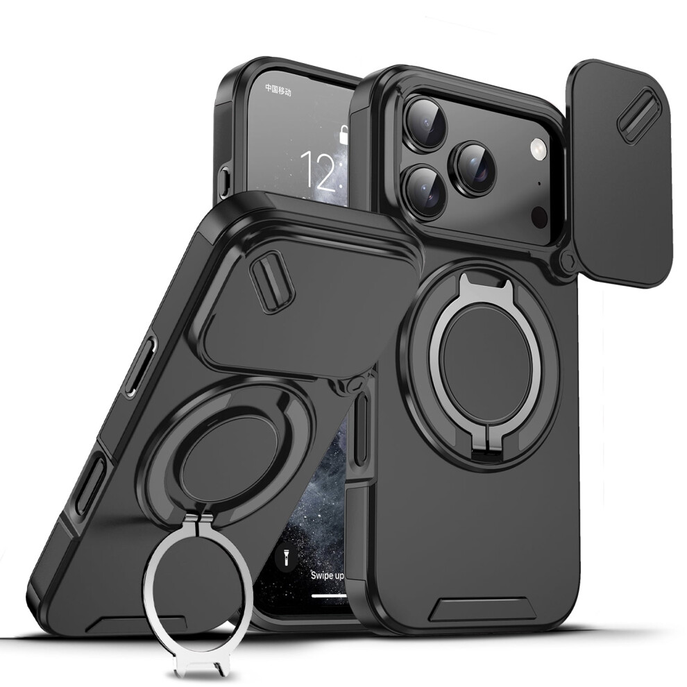 Iphone 17 Pro Shockproof Case With Ring Stand 9450273212319