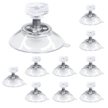 10 Pcs Suction Cups 30mm,Suction Pads,Window Suckers for Glass,Suction Cups for Glass Table Top,Window Suction Cups,Suction Holder with Knurled Nut,f