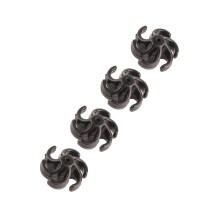 4 Stück Gummibogen-Saitenstabilisator, Stoßdämpfer für Recurve & Compound, schwarz