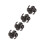 4Pcs Rubber Bow String Stabilizer Silencer for Recurve & Compound Bows Black 1