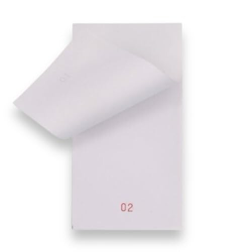 Restaurant Numbered Order Pads, 63mm x 127mm, Single Copy, Numbered 1-50 (10)