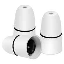 3 Pack B22 Bayonet Pendant Lamp Holder White 4A 250V Ceiling Light Fitting Unswitched Bayonet Cap Lamp Holder for Ceiling Lights Pendant Lamps Chande