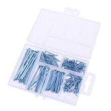 EKIDAZB280PCS Asortyment gwoździ, gwoździ brad, gwoździ do zawieszania obrazów (srebrny)