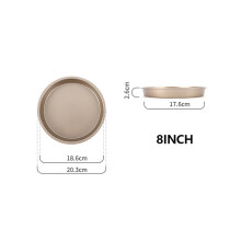 10/9/8/7/6 Inch Non-stick Baking Mold Air Fryer Pot Round Tray Pan Roasting Pizza Cake Basket Bakeware Kitchen Accessories