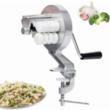Système d'extrusion de pâtes Artisan2026 – Presse à macaronis manuelle avec 5 moules, compatible avec les gnocchis et les formes de coquillages