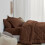 7-Pc Brown Full Comforter Set: 1 Comforter, 1 Flat Sheet, 1 Fitted Sheet, 2 Pillowcases, 2 Shams 5