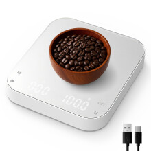 Rechargeable Mini Coffee Scale with Timer, Diyife 0.1g/3kg High Precision Electronic Digital Espresso Scale with HD LED Display, Portable Analytical