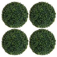 Pacote com 4 bolas de buxo artificial de 5 polegadas