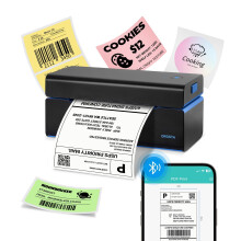ORGSTA Shipping Thermal Label Printer Machine 4x6 Bluetooth and USB T001 Plus Postage Sticker Maker For DHL Address Parcels