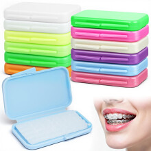 AUYAO Orthodontic Wax for Braces Food Grade Ortho Brace Wax Hygienic Packaging Precut Dental Wax for Braces for Home Travel Office Brace Wearers Gum