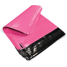 JeeJaan 50 Pink Large Parcel Bags 17" x 22" (432 x 558mm) Strong Self Seal Large Postage Bags Waterproof and Recyclable Large Envelopes Ideal for Sh