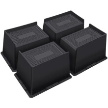 13 cm kraftiga sänghöjare, kapacitet 2700 kg, för soffa/bord/skrivbord/stol, kompatibel med de flesta möbler (4-pack, svart)