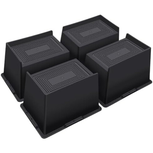 Elevadores de cama reforçados de 5 polegadas, capacidade de 6000 libras, para sofá/mesa/escrivaninha/cadeira, compatíveis com a maioria dos