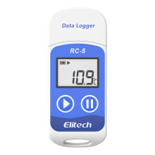 Temperature Data Logger, Elitech RC-5 Reusable Temperature Data Recorder, USB 2.0, 32000 Points, Software for Mac and PC with Calibration Certified