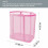 Mesh Foldable Laundry Basket with Handles 2
