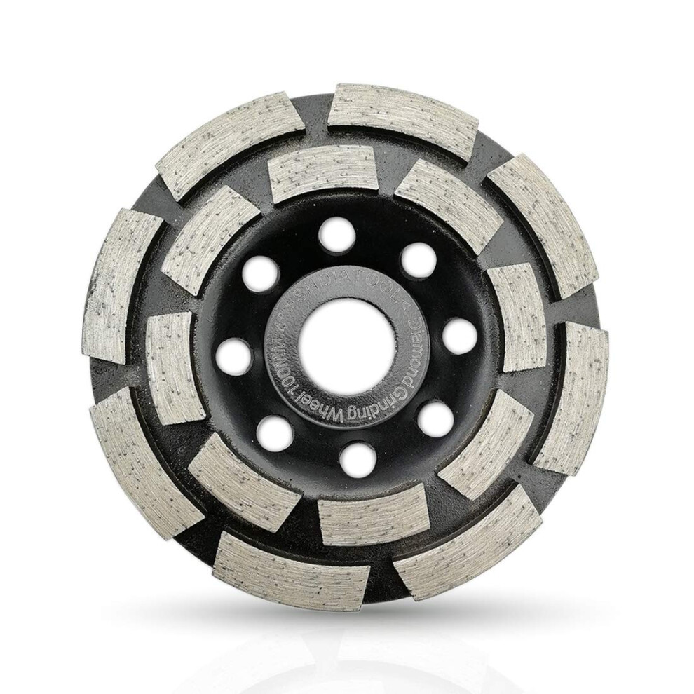 Shdiatool Diamond Grinding Cup Wheel 100Mm Double Row For Marble Concrete Masonry Granite 49267440