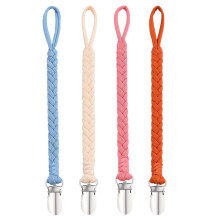 BASICSLIFE Pacifier Clips for Baby Girl, 4-Pack BPA-Free Holders Compatible with All Pacifiers