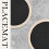 Schwarze, gewebte Platzsets, rund, 38 cm Durchmesser, 6er-Set 6