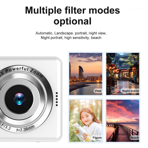 Ψηφιακή κάμερα HD 1080P με αισθητήρα 48MP, ζουμ 16X, οθόνη LCD 2,4" και ηλεκτρονική 2