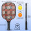 Σετ κουπιών Pickleball με κουπιά από fiberglass σε σχέδια λουλουδιών, 2 μπάλες και τσάντα – 3