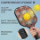 Σετ κουπιών Pickleball με κουπιά από fiberglass σε σχέδια λουλουδιών, 2 μπάλες και τσάντα – 4