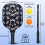Σετ κουπιών Pickleball από fiberglass με λουλούδια, 2 μπάλες και τσάντα – Συμβατό με 3