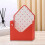 Caixa laranja em formato de envelope para flores: 7,8 x 2,6 x 11,6 polegadas 2