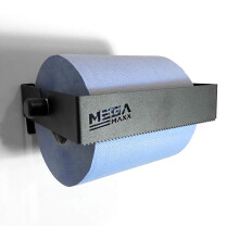 MegaMaxx Tear Away Blue Roll and Paper Towel Holder - Industrial Tissue Paper Towel Holder Wall-Mountable Dispenser for Office and Home (Made in UK,